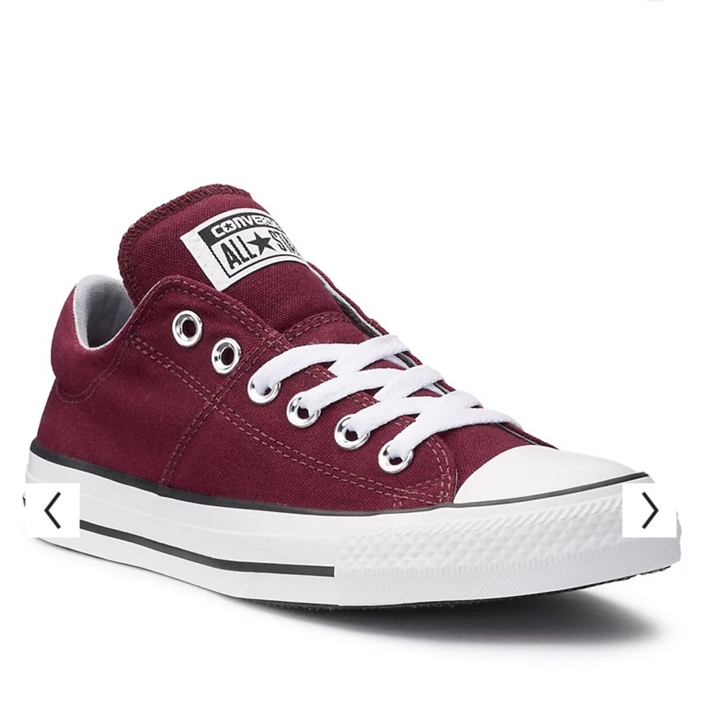 Burgundy Converse All star shoes